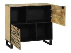 Aparador Marrón 80 x 33 x 75 cm madera maciza de mango