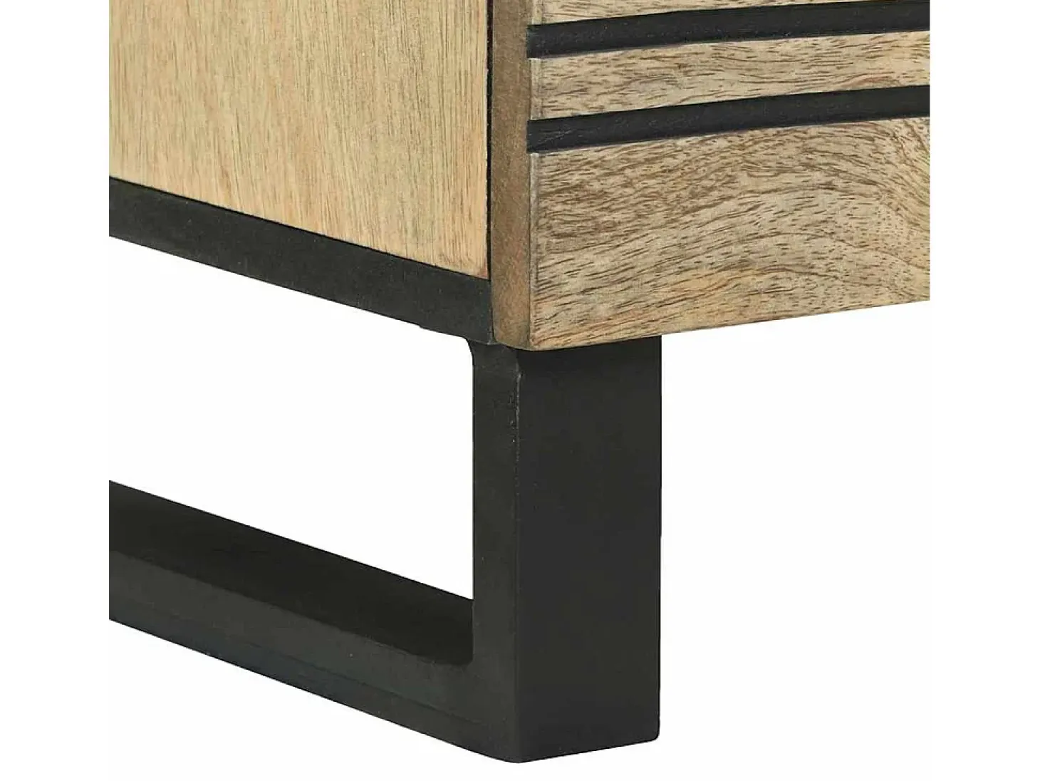 Aparador Marrón 80 x 33 x 75 cm madera maciza de mango
