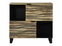 Aparador Marrón 80 x 33 x 75 cm madera maciza de mango