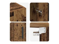 Aparador marrón 69,5 x 34 x 90 cm Madera de ingeniería