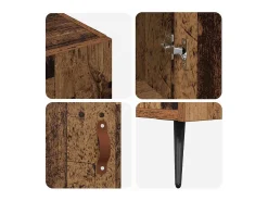 Aparador Marrón 90 x 34 x 80 cm Madera de Ingeniería