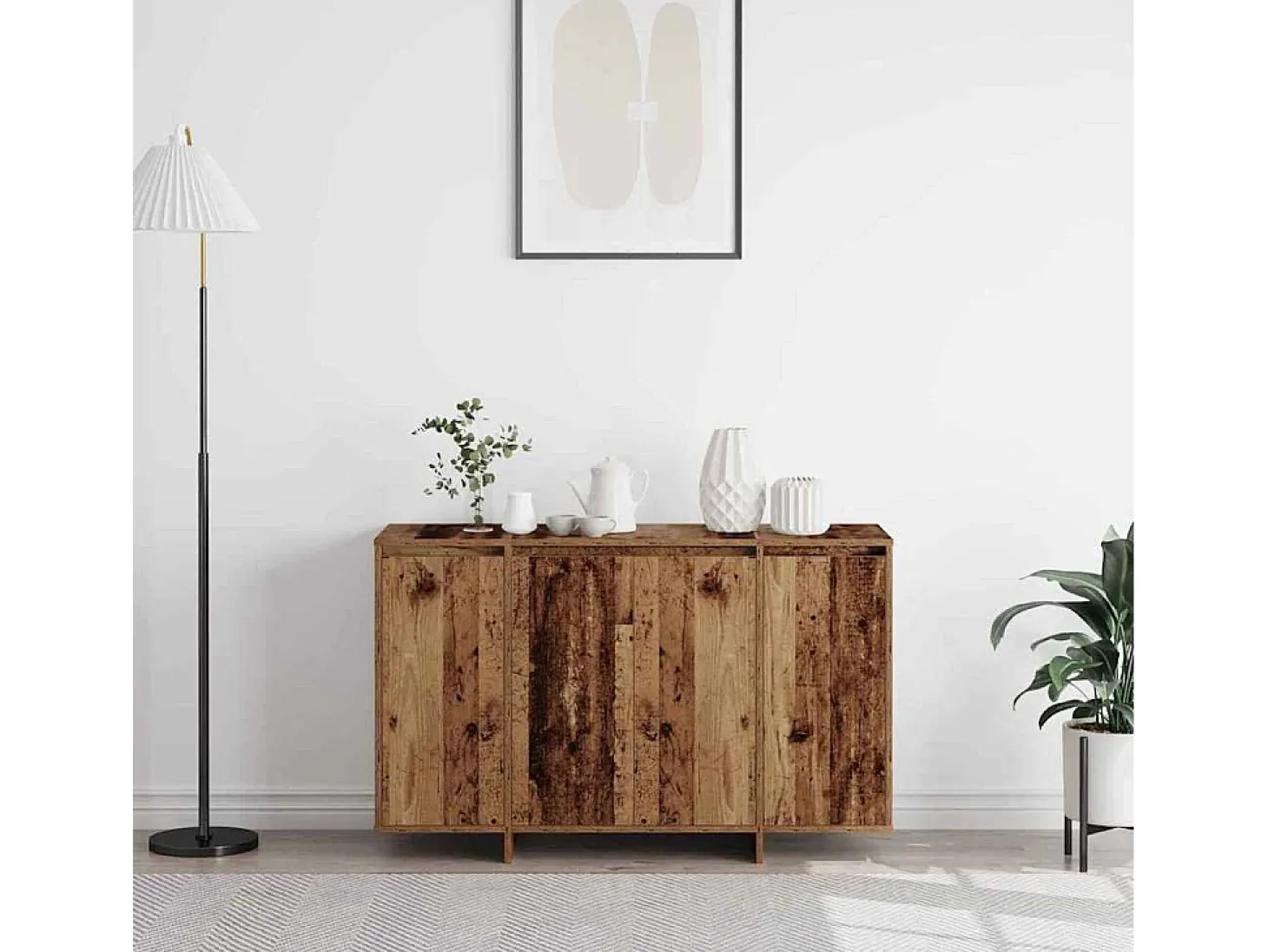 Aparador marrón Madera vieja Madera 120 x 41 x 75 cm Aparador