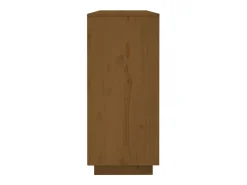 Aparador Marrón Miel 120x35x80 cm Madera Maciza de Pino