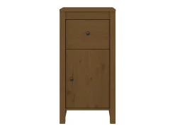 Aparador marrón miel 40x35x80 cm madera maciza de pino