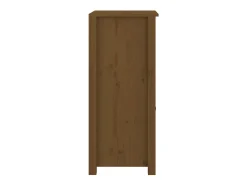 Aparador marrón miel 40x35x80 cm madera maciza de pino