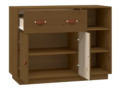 Aparador Marrón Miel 98,5x40x75 cm Madera Maciza de Pino
