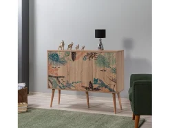 Aparador Mega-730 sonoma color roble 120x36x90 cm