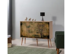 Aparador Mega-729 sonoma color roble 120x36x90 cm