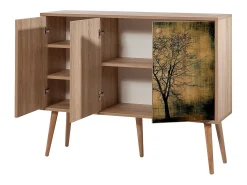 Aparador Mega-729 sonoma color roble 120x36x90 cm