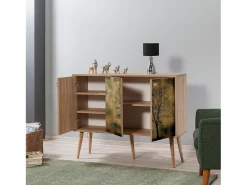 Aparador Mega-729 sonoma color roble 120x36x90 cm