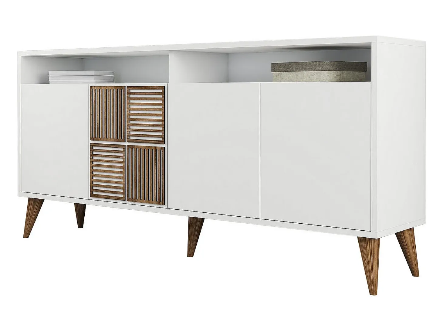 Aparador Milan 160 blanco 160x35x78 cm