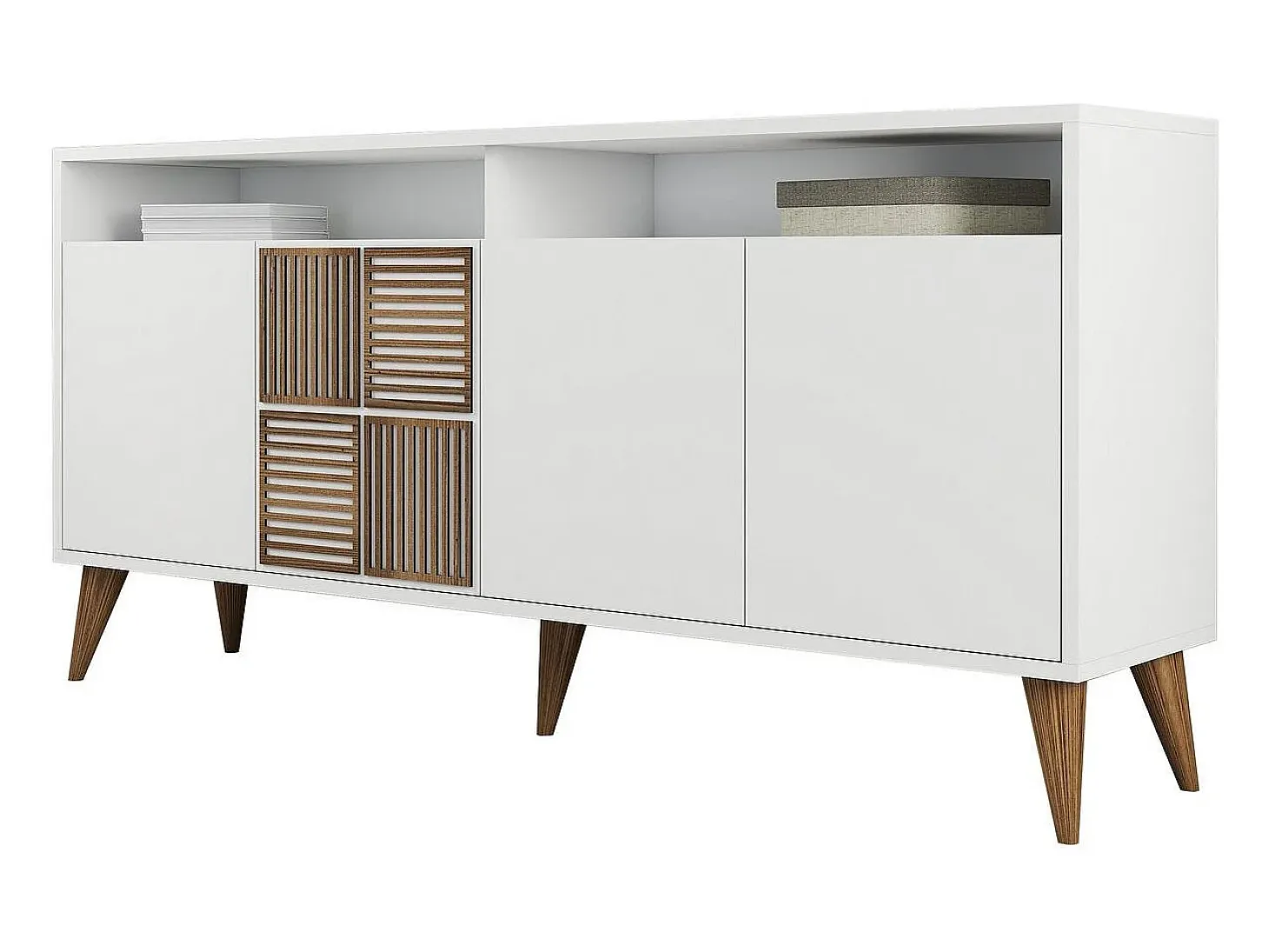Aparador Milan 160 blanco 160x35x78 cm