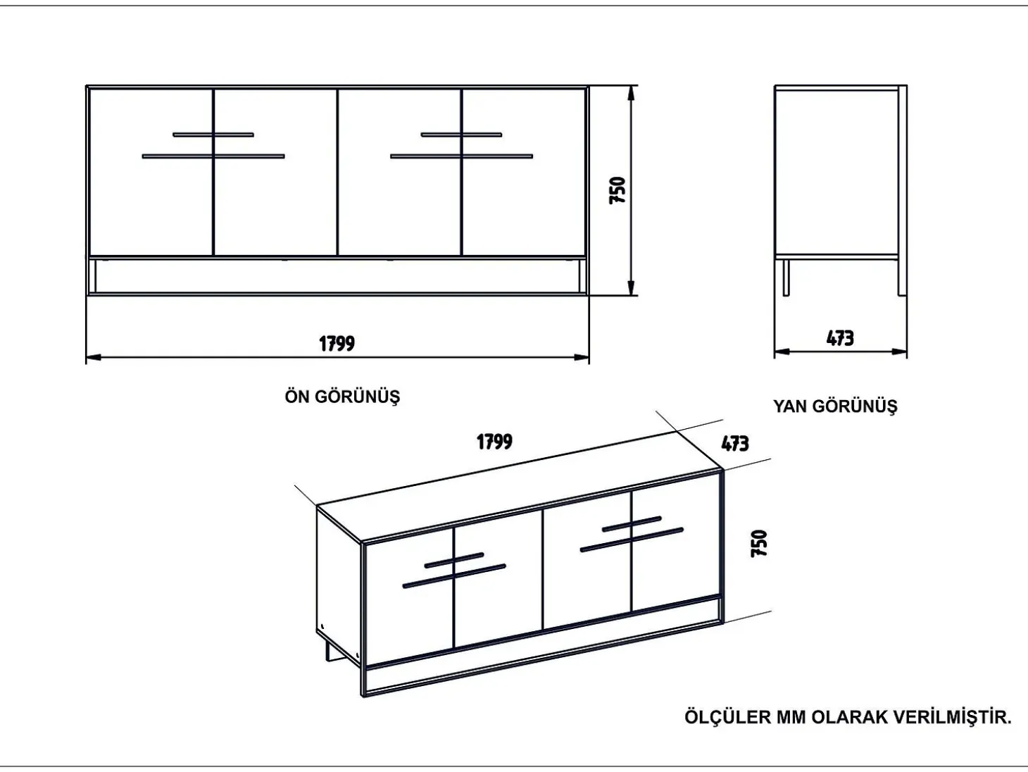 Aparador moderno con acabado dorado y negro, 182 cm | Tablero de partículas 100 % melaminado, 100 % metal | Montaje en pared, elegante diseño de mármo