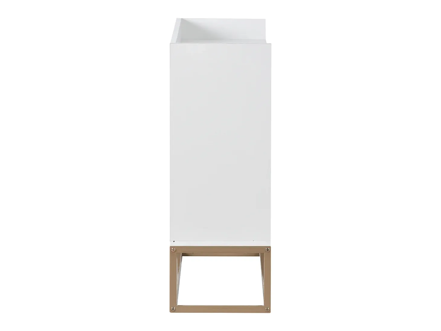 Aparador moderno 120x30 cm, cómoda con puertas, mueble de almacenaje, aparador sin tiradores, color blanco