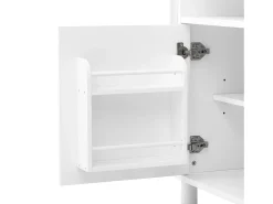 Aparador moderno 120x38x77cm - con 4 puertas - con patas de mueble ajustables - Blanco