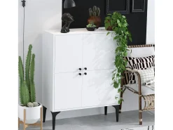 Aparador Moon blanco 90x35x115 cm