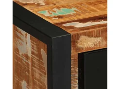 Aparador multicolor 55x35x70 cm madera maciza recuperada