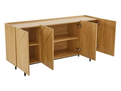 Aparador multifuncional de 4 puertas para salón, comedor y dormitorio 160x40x78cm