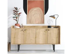 Aparador Navi color roble zafiro 150x40x80 cm