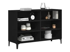 Aparador negro 103,5 x 35 x 70 cm Madera de ingeniería