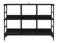 Aparador negro 102 x 32 x 73,5 cm Madera de ingeniería