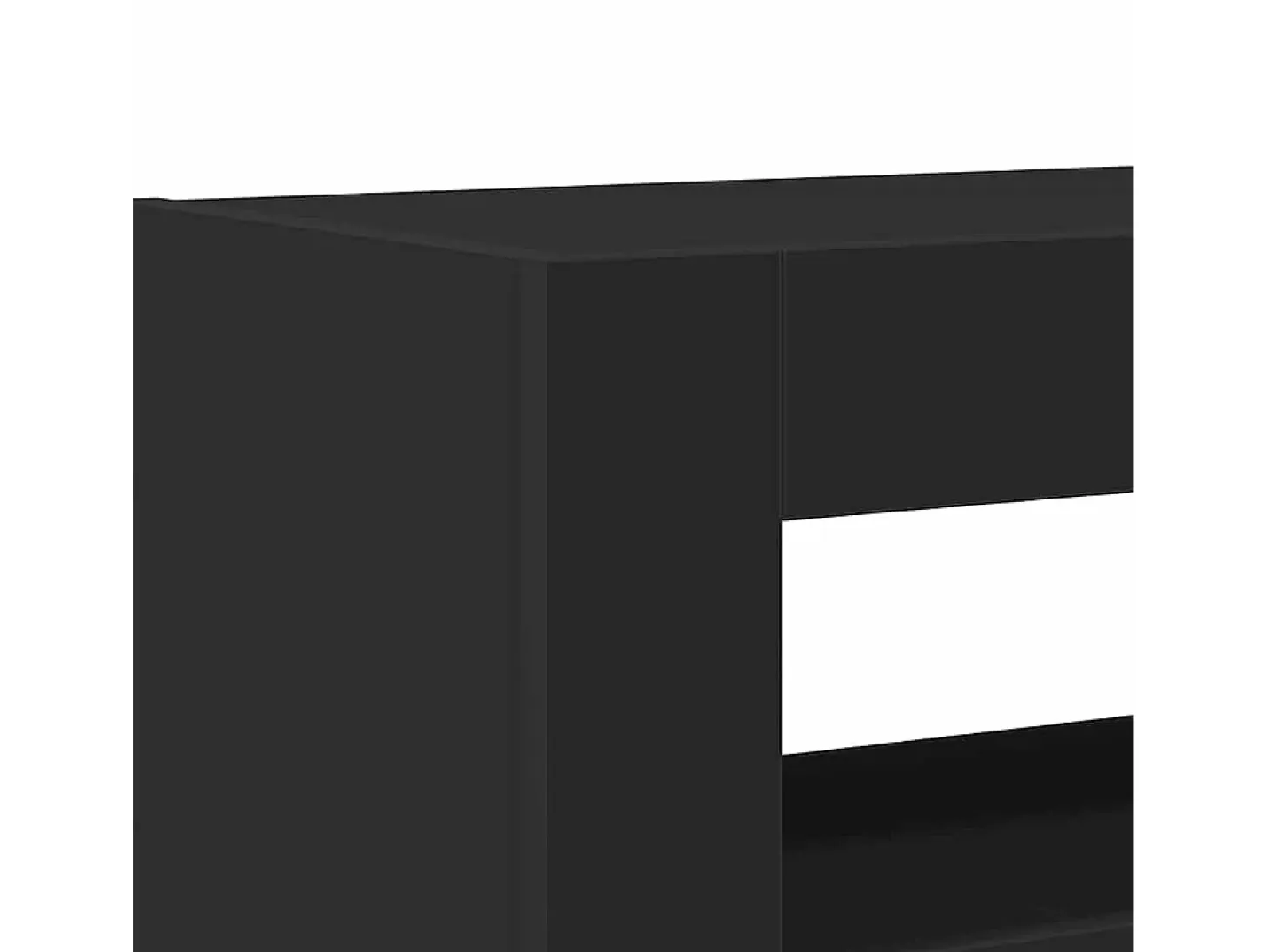 Aparador Negro 116 x 30 x 75 cm Madera de ingeniería