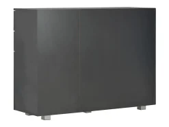 Aparador negro brillante 107x35x80,5 cm ES431396