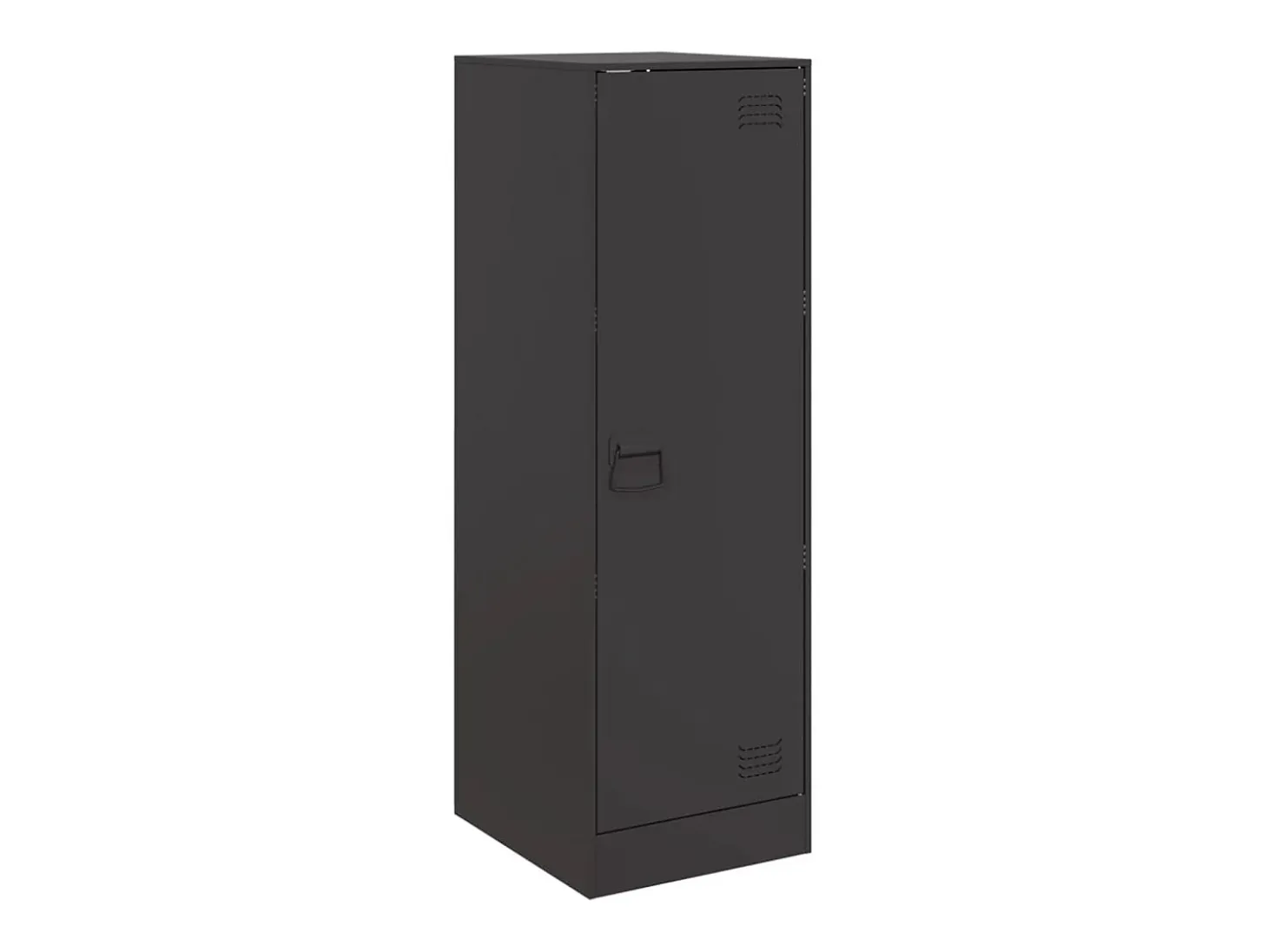 Aparador negro 34,5x39x107 cm acero