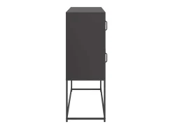 Aparador negro 100,5x39x107 cm acero laminado en frío