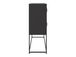 Aparador negro 100,5x39x107 cm acero