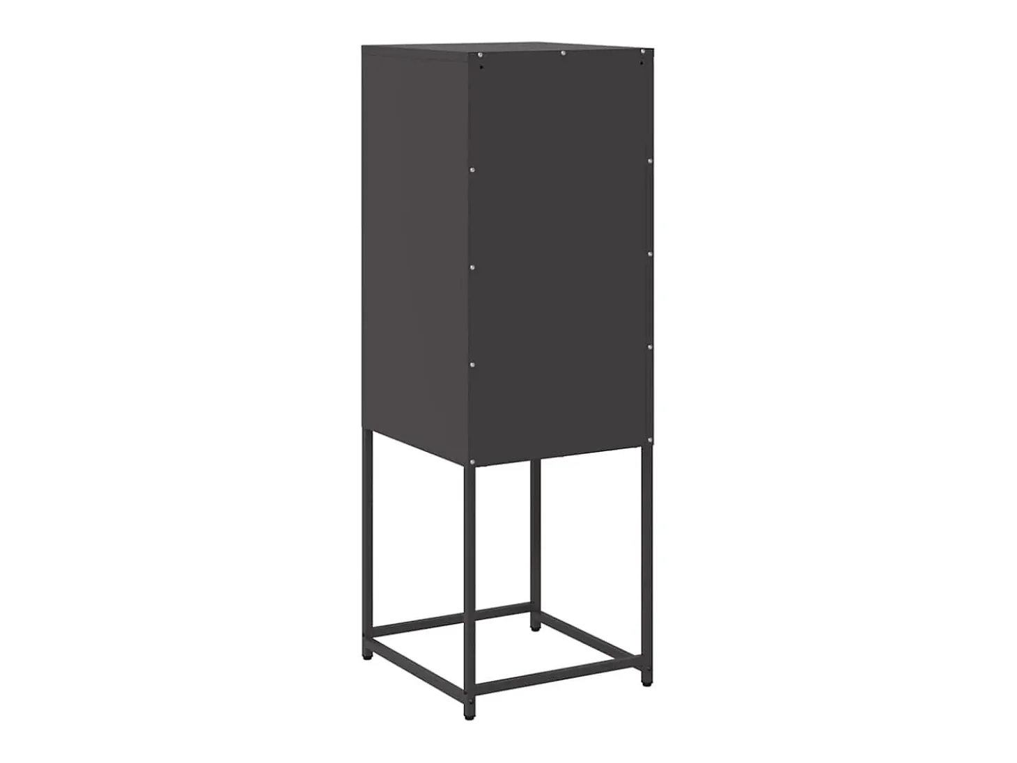Aparador negro 36x39x107 cm acero laminado en frío