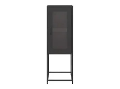 Aparador negro 36x39x107 cm acero laminado en frío