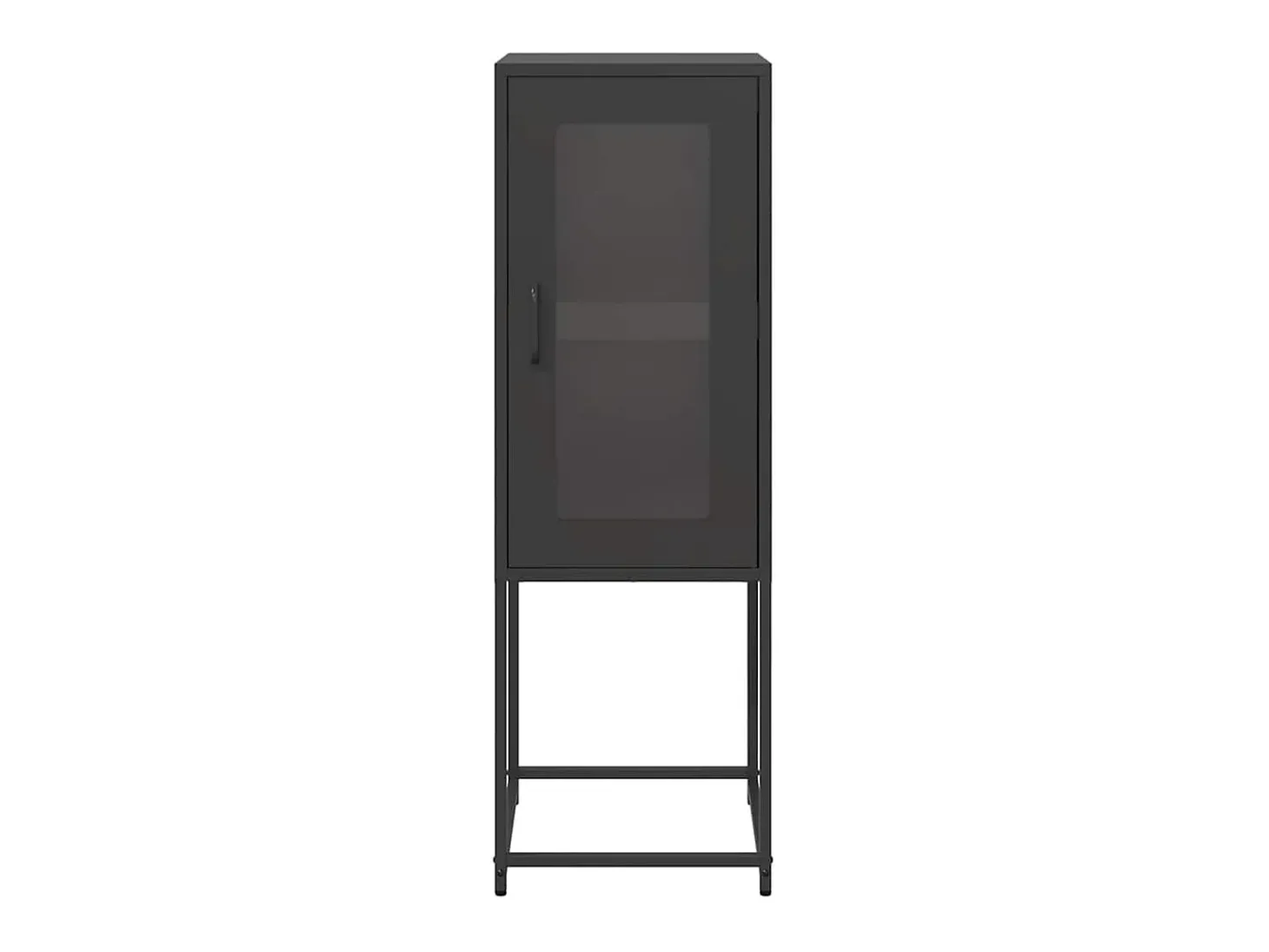 Aparador negro 36x39x107 cm acero laminado en frío