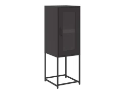 Aparador negro 36x39x107 cm acero laminado en frío