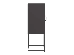 Aparador negro 36x39x107 cm acero laminado en frío