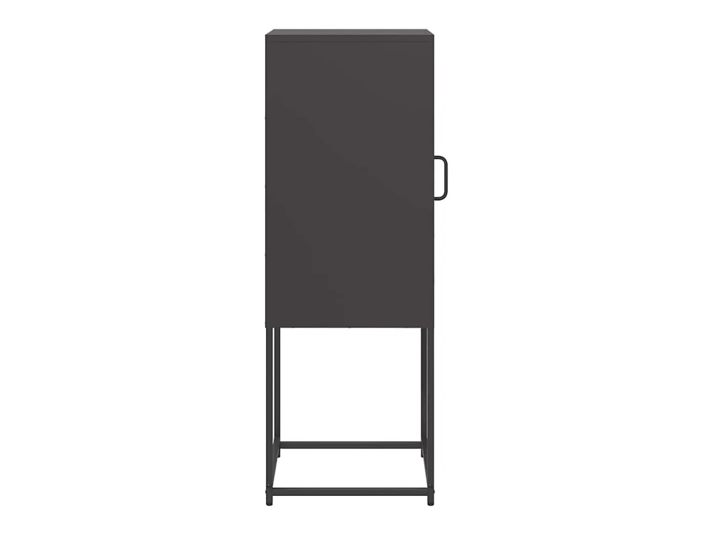 Aparador negro 36x39x107 cm acero laminado en frío