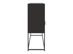 Aparador negro 100,5x39x107 cm acero