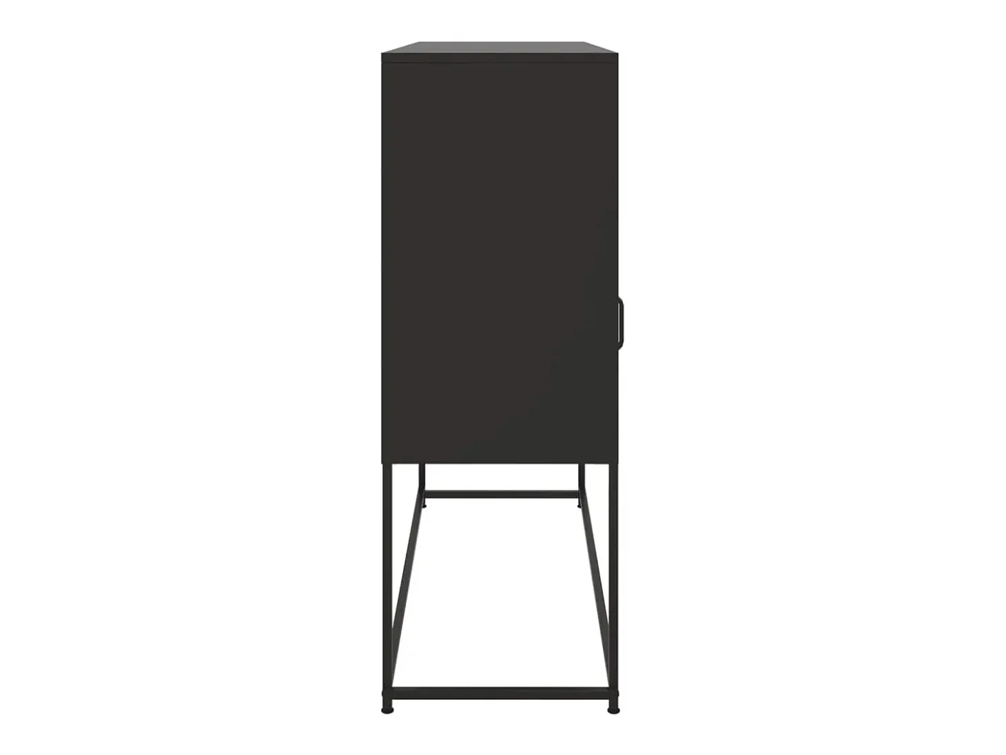 Aparador negro 100,5x39x107 cm acero