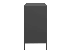 Aparador negro 68x39x73,5 cm acero laminado en frío