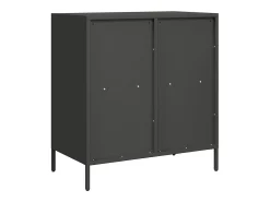 Aparador negro 68x39x73,5 cm acero laminado en frío