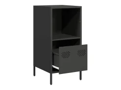 Aparador negro 35x39x73,5 cm acero laminado en frío