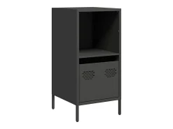Aparador negro 35x39x73,5 cm acero laminado en frío
