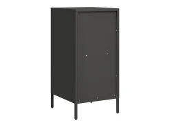 Aparador negro 35x39x73,5 cm acero laminado en frío