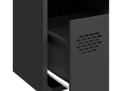 Aparador negro 35x39x73,5 cm acero laminado en frío