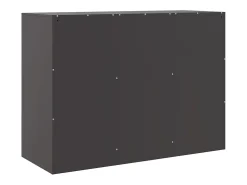Aparador negro 99x39x73 cm acero
