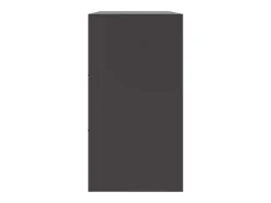 Aparador negro 99x39x73 cm acero