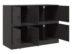 Aparador negro 99x39x73 cm acero