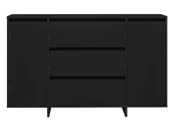 Aparador negro 120x41x75 cm en madera de ingeniería