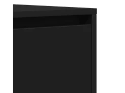 Aparador negro 120x41x75 cm en madera de ingeniería