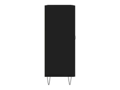 Aparador negro 69,5x34x90 cm madera de ingeniería